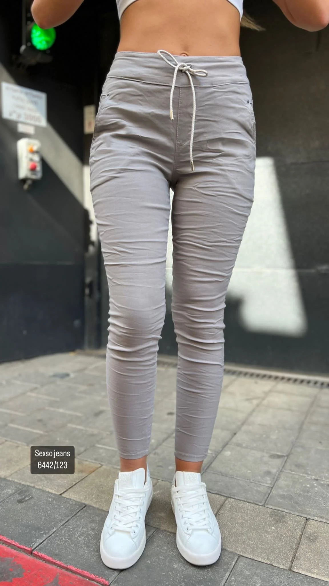 מכנס כותנה קשירה 6442 - Image 6